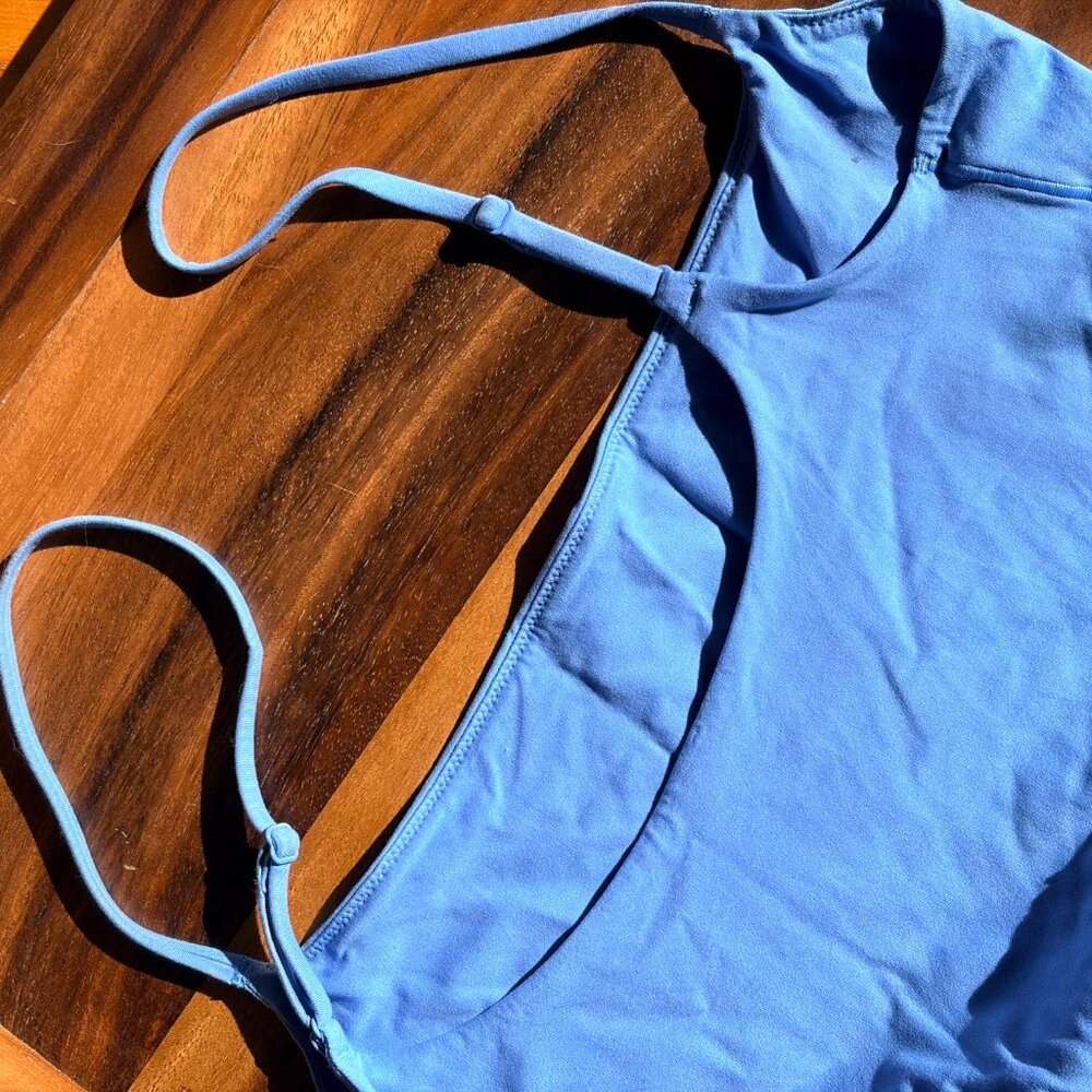 Lululemon Wundermost Nulu Spaghetti Strap Cami Blue M